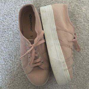 Light pink Superga 2790 platform sneakers women’s size 9/ EU 40